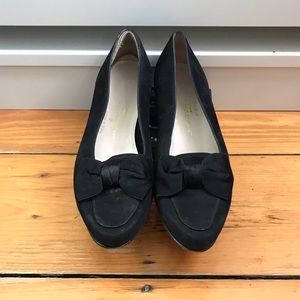 Salvatore Ferragamo • Vintage Bow Suede Flats